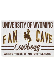 KH Sports Fan Wyoming Cowboys 34x23 Fan Cave Sign