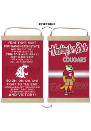 KH Sports Fan Washington State Cougars Fight Song Reversible Banner Sign