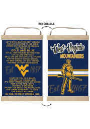 KH Sports Fan West Virginia Mountaineers Fight Song Reversible Banner Sign