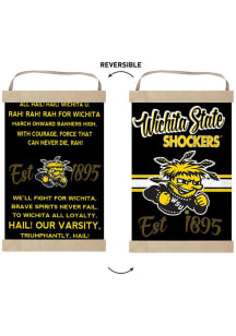 KH Sports Fan Wichita State Shockers Fight Song Reversible Banner Sign