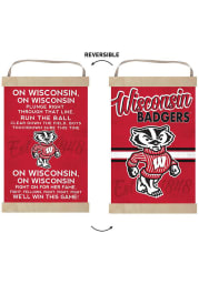 KH Sports Fan Wisconsin Badgers Fight Song Reversible Banner Sign