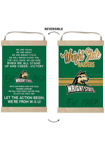 KH Sports Fan Wright State Raiders Fight Song Reversible Banner Sign