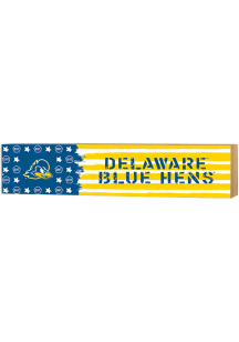 KH Sports Fan Delaware Fightin' Blue Hens OHT 3x13 Block Sign