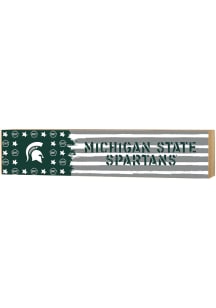 KH Sports Fan Michigan State Spartans OHT 3x13 Block Sign