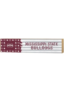 KH Sports Fan Mississippi State Bulldogs OHT 3x13 Block Sign