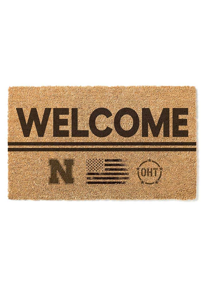 Husker Camper Welcome Mat, Entry Mat, Licensed Nebraska Cornhusker P –  Amanda's Crafty Creations