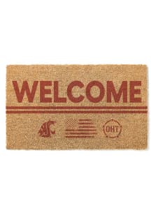 Washington State Cougars OHT Welcome Door Mat