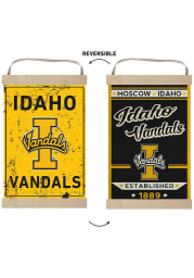 KH Sports Fan Idaho Vandals Faux Rusted Reversible Banner Sign
