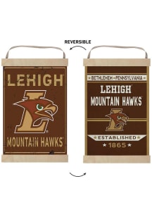 KH Sports Fan Lehigh University Faux Rusted Reversible Banner Sign