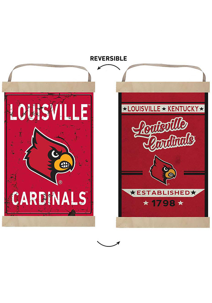 Louisville Cardinals Oval Slimline Lighted Wall Sign