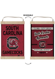 KH Sports Fan South Carolina Gamecocks Faux Rusted Reversible Banner Sign