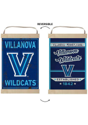 KH Sports Fan Villanova Wildcats Faux Rusted Reversible Banner Sign