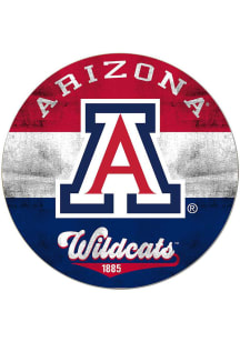 KH Sports Fan Arizona Wildcats 20x20 Retro Multi Color Circle Sign