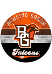 KH Sports Fan Bowling Green Falcons 20x20 Retro Multi Color Circle Sign