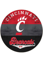 KH Sports Fan Cincinnati Bearcats 20x20 Retro Multi Color Circle Sign