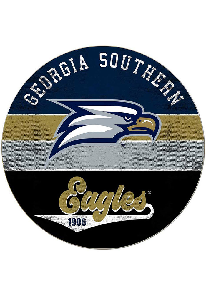 KH Sports Fan Georgia Southern Eagles 20x20 Retro Multi Color Circle Sign