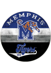KH Sports Fan Memphis Tigers 20x20 Retro Multi Color Circle Sign