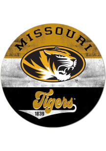 KH Sports Fan Missouri Tigers 20x20 Retro Multi Color Circle Sign