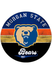 KH Sports Fan Morgan State Bears 20x20 Retro Multi Color Circle Sign