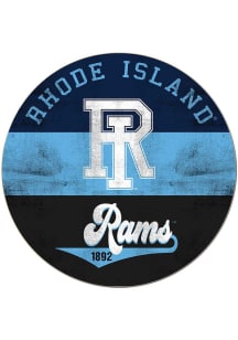 KH Sports Fan Rhode Island Rams 20x20 Retro Multi Color Circle Sign