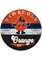KH Sports Fan Syracuse Orange 20x20 Retro Multi Color Circle Sign