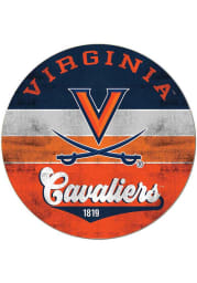 KH Sports Fan Virginia Cavaliers 20x20 Retro Multi Color Circle Sign