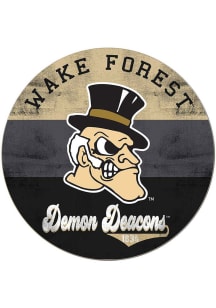 KH Sports Fan Wake Forest Demon Deacons 20x20 Retro Multi Color Circle Sign