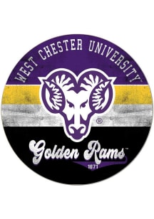 KH Sports Fan West Chester Golden Rams 20x20 Retro Multi Color Circle Sign