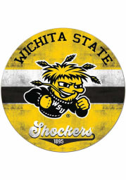 KH Sports Fan Wichita State Shockers 20x20 Retro Multi Color Circle Sign