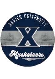 KH Sports Fan Xavier Musketeers 20x20 Retro Multi Color Circle Sign