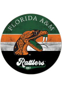 KH Sports Fan Florida A&amp;M Rattlers 20x20 Retro Multi Color Circle Sign