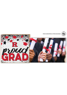 Red Rutgers Scarlet Knights Proud Grad Floating Picture Frame