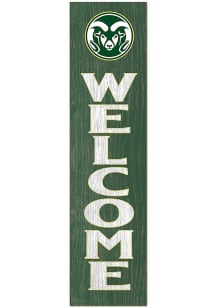 KH Sports Fan Colorado State Rams 11x46 Welcome Leaning Sign