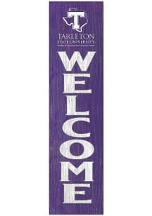 KH Sports Fan Tarleton State Texans 11x46 Welcome Leaning Sign