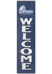 KH Sports Fan Drake Bulldogs 11x46 Welcome Leaning Sign