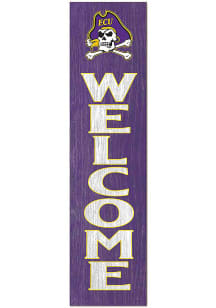 KH Sports Fan East Carolina Pirates 11x46 Welcome Leaning Sign
