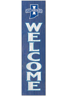 KH Sports Fan Indiana State Sycamores 11x46 Welcome Leaning Sign