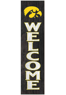 KH Sports Fan Iowa Hawkeyes 11x46 Welcome Leaning Sign