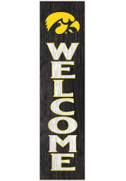 KH Sports Fan Iowa Hawkeyes 12x48 Welcome Leaning Sign