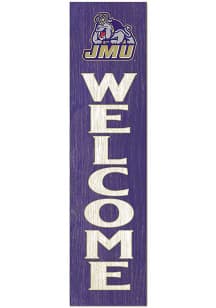 KH Sports Fan James Madison Dukes 11x46 Welcome Leaning Sign