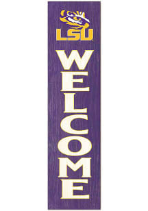 KH Sports Fan LSU Tigers 11x46 Welcome Leaning Sign