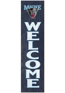 KH Sports Fan Maine Black Bears 11x46 Welcome Leaning Sign
