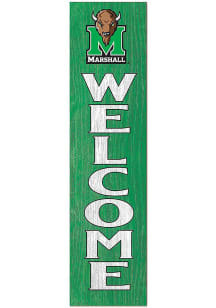 KH Sports Fan Marshall Thundering Herd 11x46 Welcome Leaning Sign