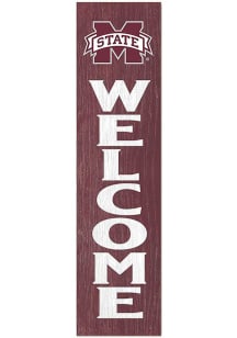 KH Sports Fan Mississippi State Bulldogs 11x46 Welcome Leaning Sign