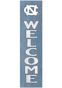 KH Sports Fan North Carolina Tar Heels 11x46 Welcome Leaning Sign