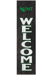 KH Sports Fan North Texas Mean Green 11x46 Welcome Leaning Sign