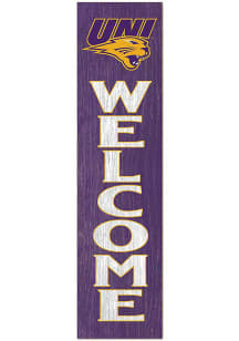 KH Sports Fan Northern Iowa Panthers 11x46 Welcome Leaning Sign