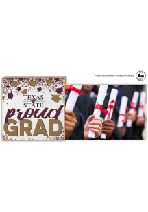 Texas State Bobcats Proud Grad Floating Picture Frame