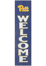 KH Sports Fan Pitt Panthers 12x48 Welcome Leaning Sign