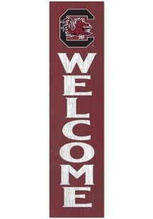 KH Sports Fan South Carolina Gamecocks 11x46 Welcome Leaning Sign